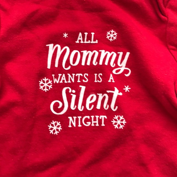 5/$25 CARTER’S Screen Print LS Onesie Christmas - Picture 2 of 4